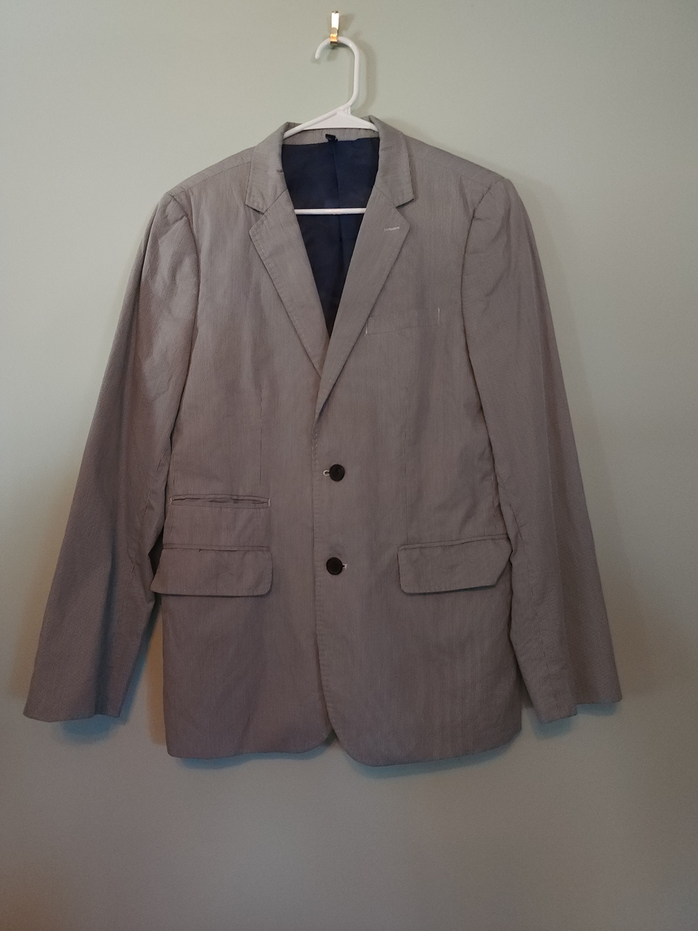 Howe Men's Light Gray Two-Button Sport Coat